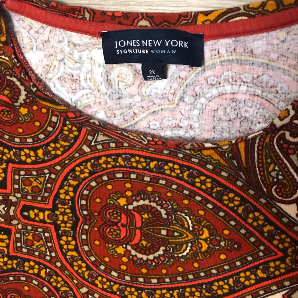 Jones New York Signature Woman Long Sleeve Top - Picture 3 of 5